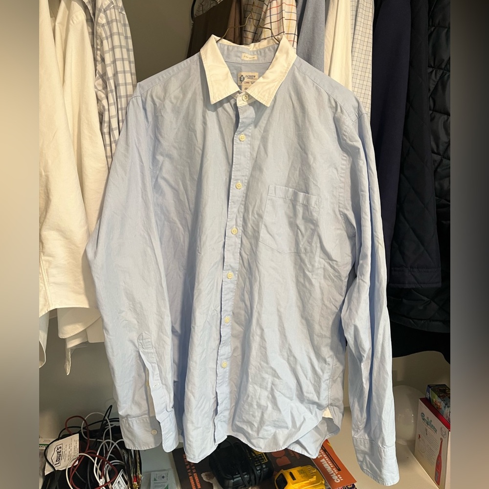 Men’s J Crew Button Down Dress Shirt Size Large